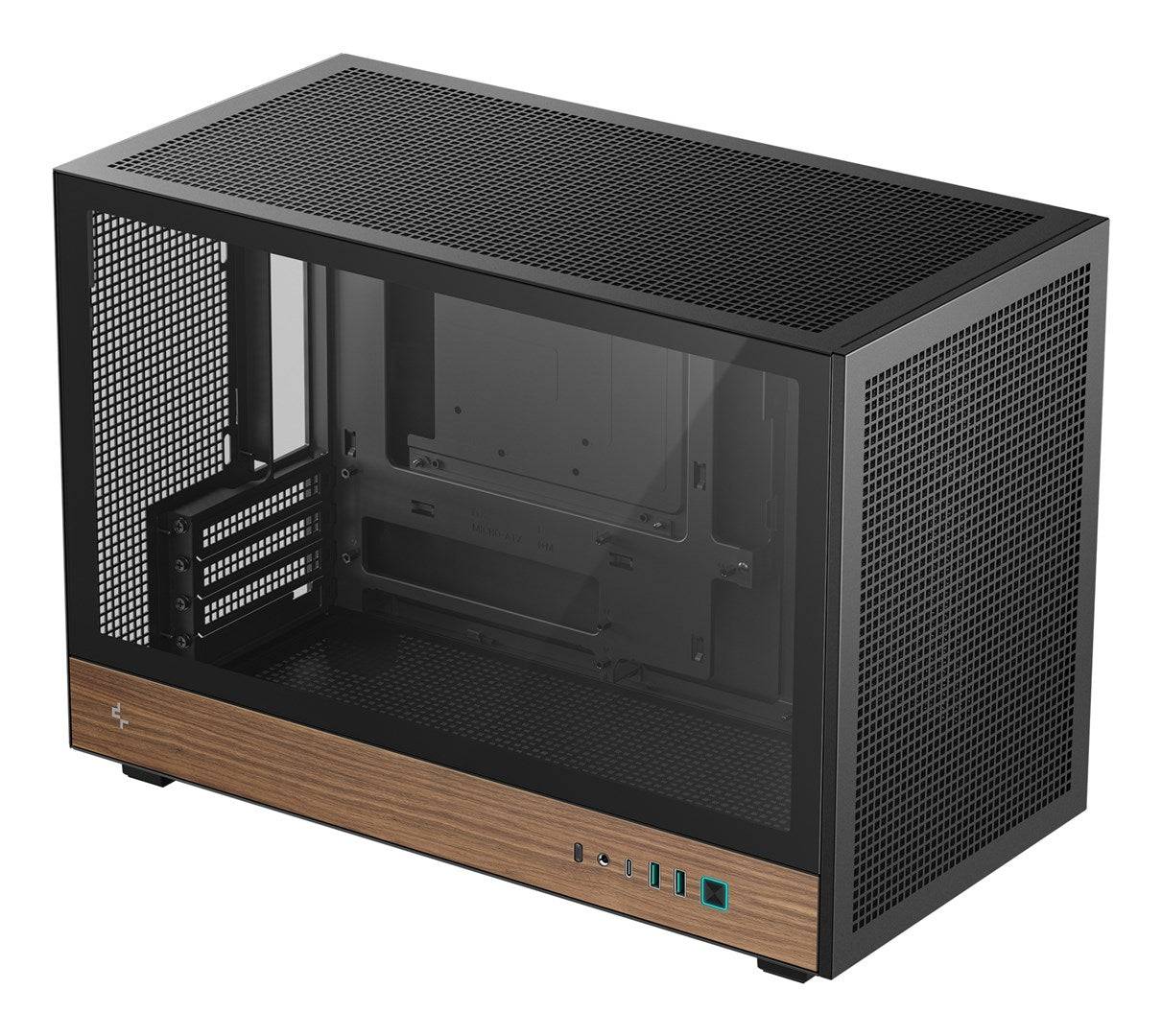 DEEPCOOL CH260 WOOD Micro Tower Behuizing voor micro ATX/Mini-ITX, R-CH260-BKNWM0-G-1-0