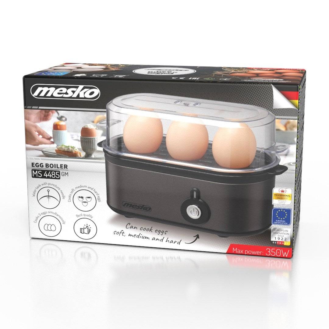 Adler MS 4485GM Eierenkoker 3 Eieren 210 W AC 220-240 V Donkergrijs-0