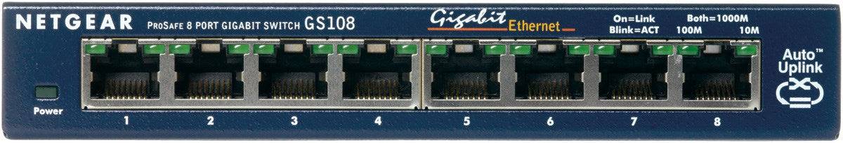 NETGEAR GS108GE Onbeheerde Gigabit Ethernet Switch-0