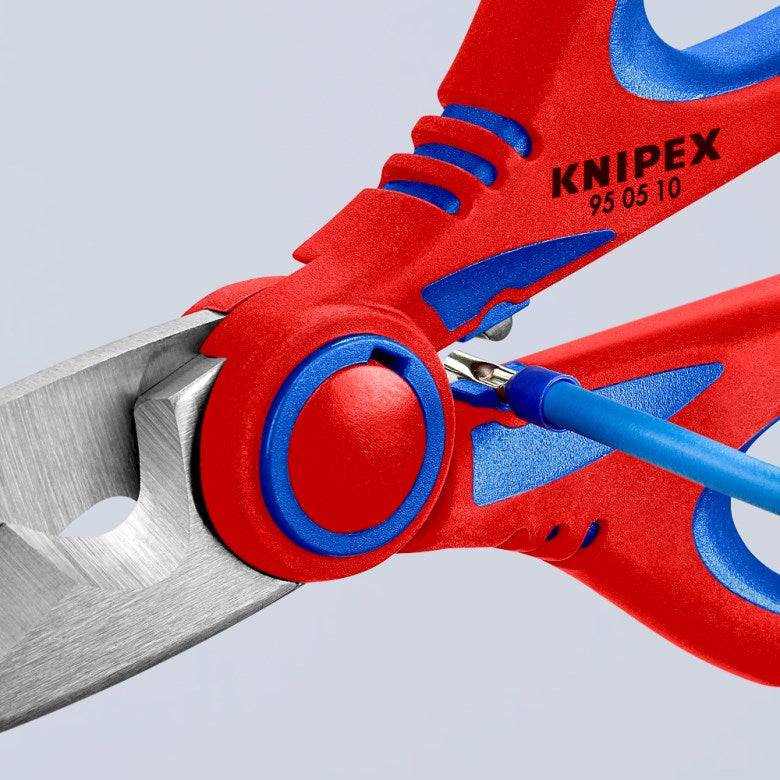 KNIPEX Elektriciensschaar 190 g 190 mm Lengte Model 95 05 10 SB-0