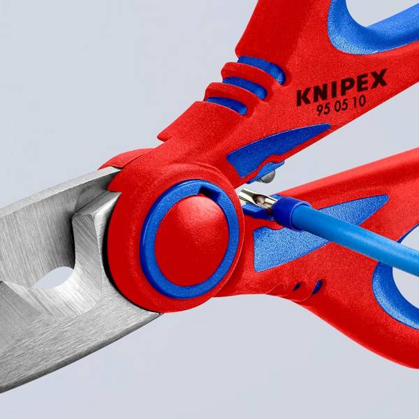KNIPEX Elektriciensschaar 190 g 190 mm Lengte Model 95 05 10 SB