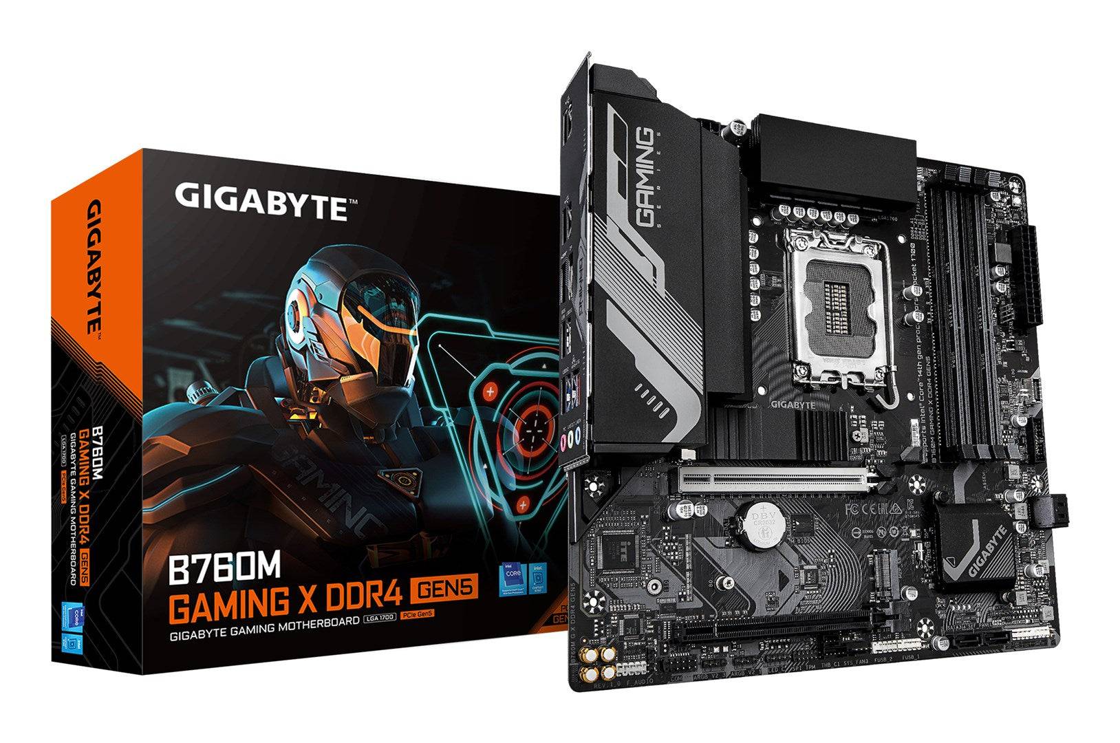 GIGABYTE B760M GAMING X DDR4 GEN5 Moederbord Ondersteunt 14e Gen Intel Core CPU's Model B760M G X DDR4 GEN5-0