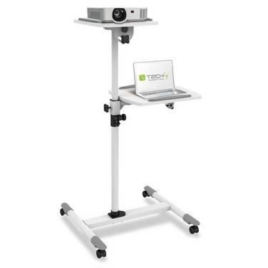 Techly Universele Trolley voor Notebook/Projector Wit ICA-TB TPM-6