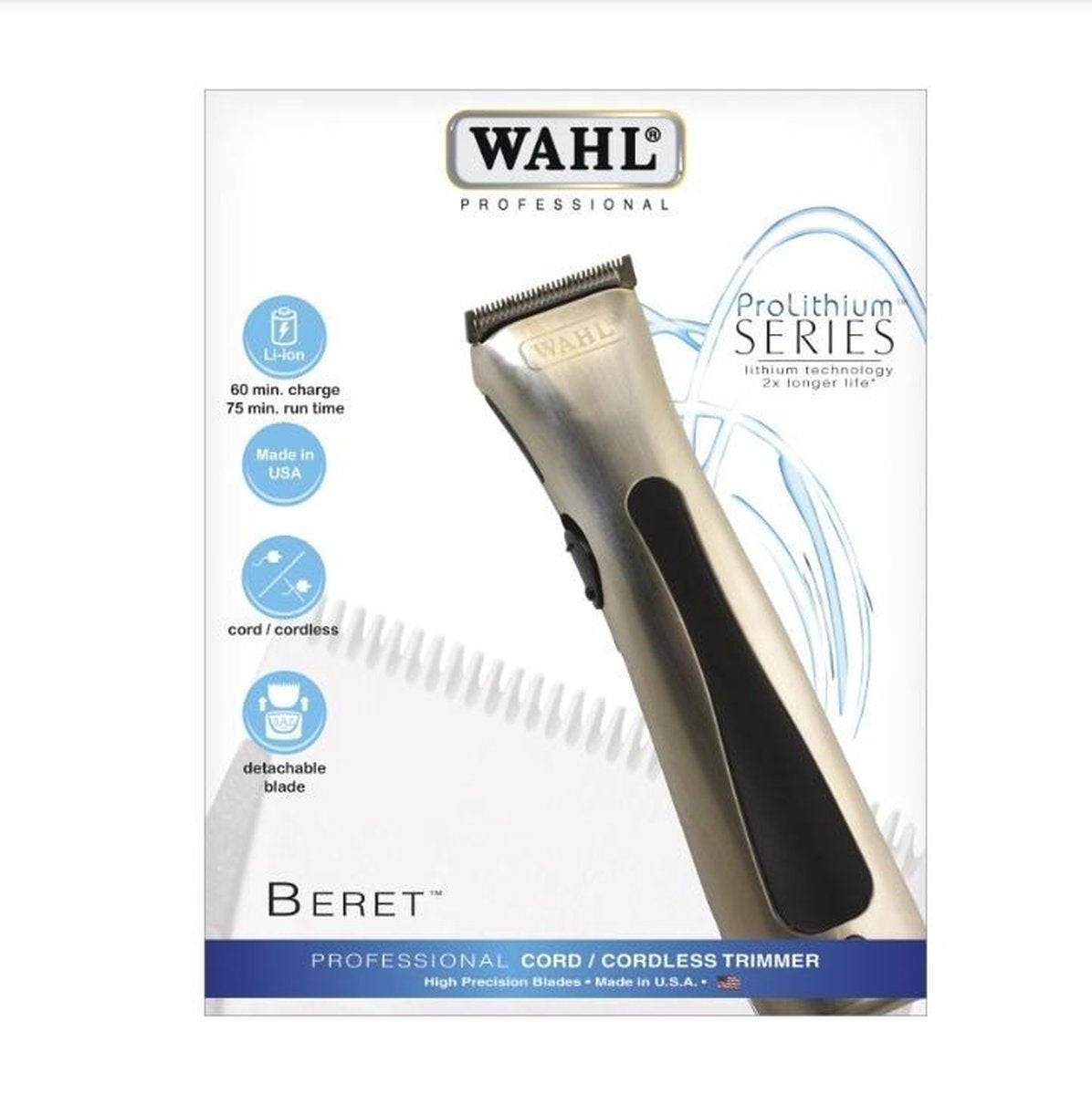 Wahl 08841-66 ProLithium Beret Haartrimmer Zilver/Zwart-0