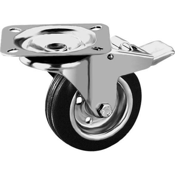 Wagner Design Yourself Transportrollen Lenkrol RO 7170 Zilver 4716001-0