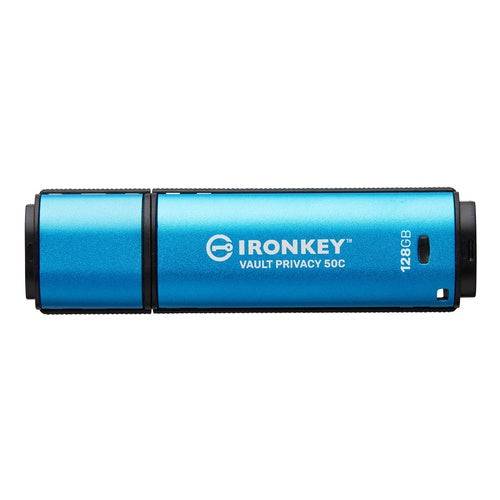 Kingston IronKey Vault Privacy 50 USB Stick 128 GB USB-C 3.2 Gen 1 IKVP50C/128GB-0