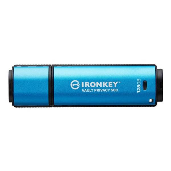 Kingston IronKey Vault Privacy 50 USB Stick 128 GB USB-C 3.2 Gen 1 IKVP50C/128GB