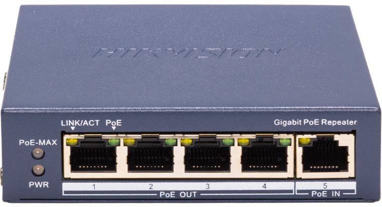 Hikvision DS-3E0505P-E/R Gigabit PoE Repeater | 6936422154578-0