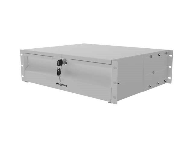 Lanberg 19" Rackkast Lade 3U 360 mm Grijs AK-2003-S-3