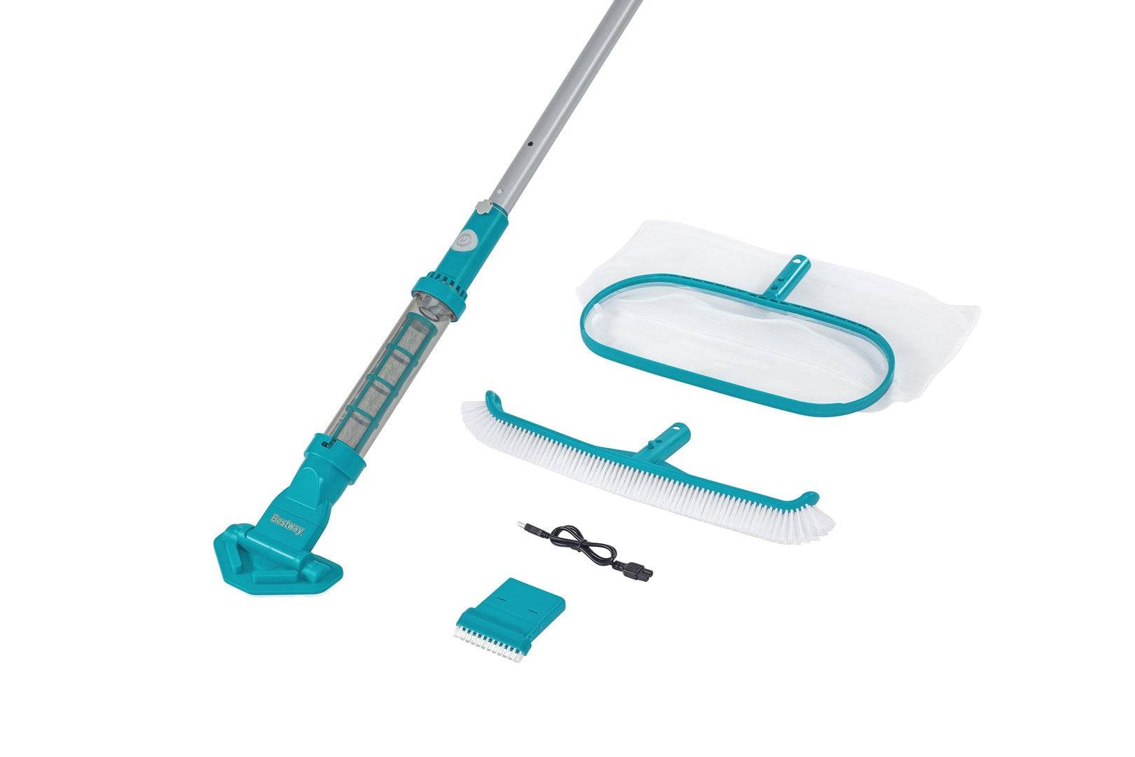 Bestway AquaSurge Zwembad Onderhoudsset met Vacuüm en Skimmer, Max. 6,1 m Zwembaddiameter, Model 21183-0