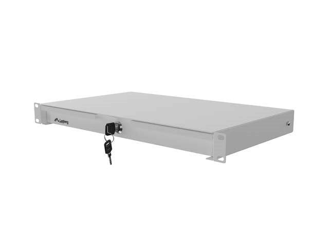 Lanberg 19" Rackkast Lade 1U 270 mm Grijs AK-2002-S-2