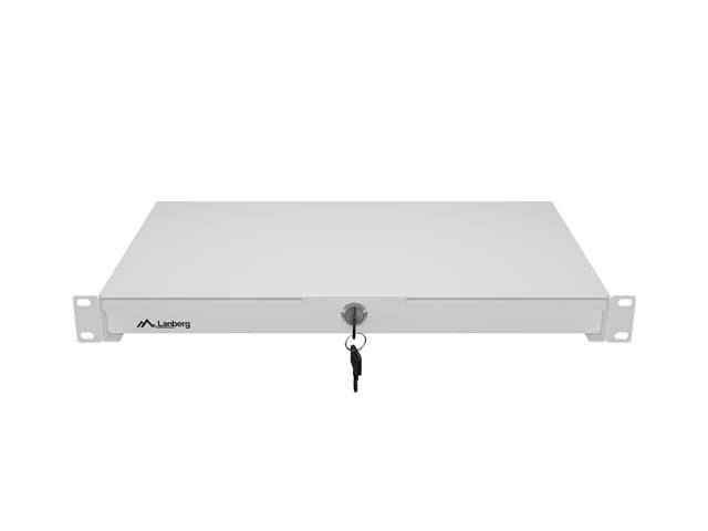Lanberg 19" Rackkast Lade 1U 270 mm Grijs AK-2002-S-4