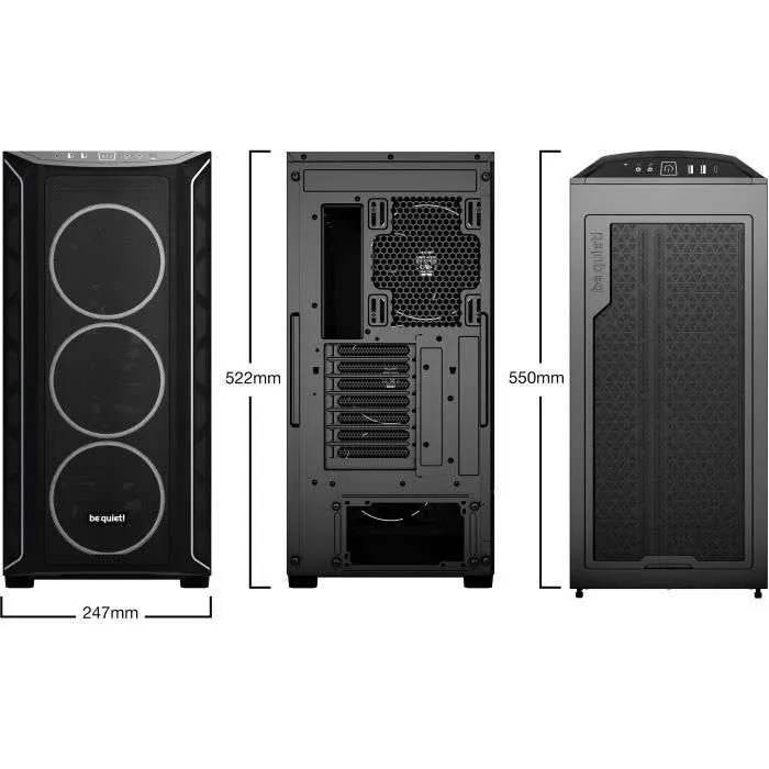 BE QUIET PC-behuizing - WEES STIL - Shadow Base 800 FX - Zwart - Mid Tower - ATX/MicroATX-1