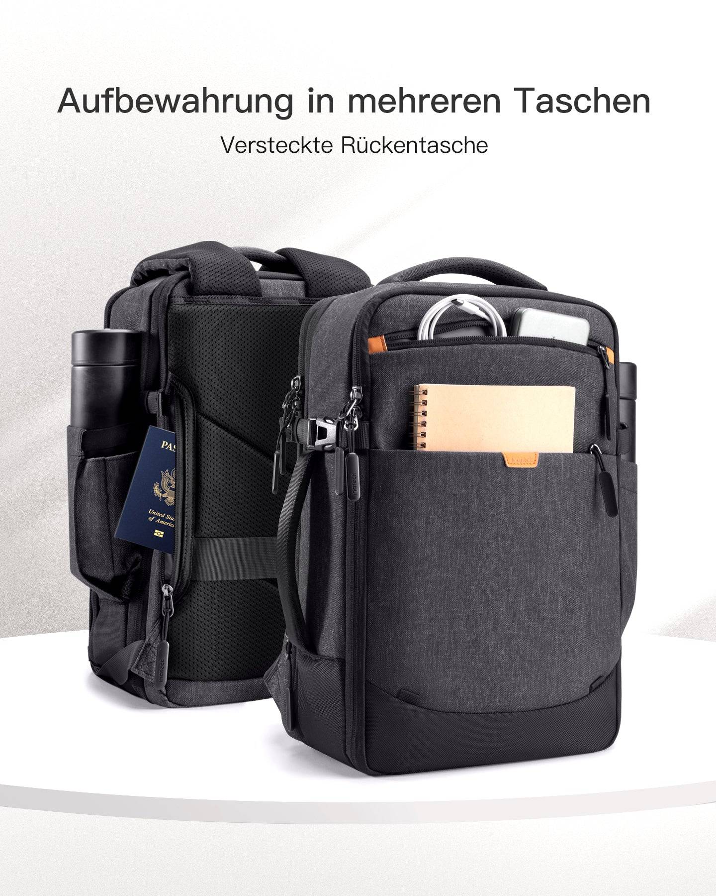 Inateck BP03006 rugzak, reisrugzak, zwart-1