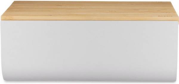 Alessi BG03 WG Mattina Brooddoos, Staal Bamboehout, Warm Grijs (BG03 WG)