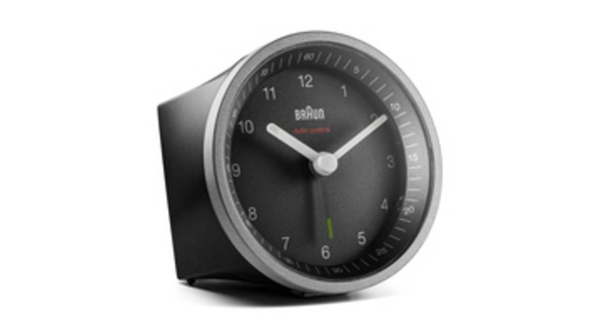 Braun BC07SB-DCF Quartz Wecker - Rond - Zwart/Zilver - Analoog - Batterij - AA-0
