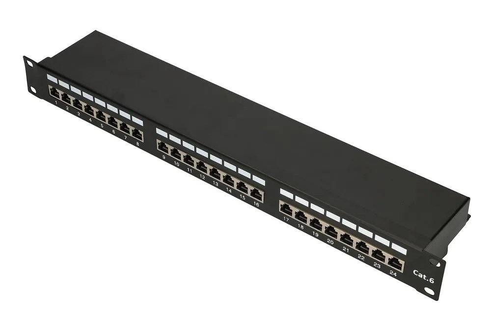 Extralink CAT6 STP V2 Patchpanel 24 Poorten 1U-0