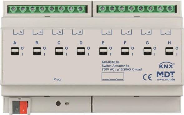 MDT Schakelactuator 8-weg 8TE DIN Rail (AKI-0816.04) 8-way-0