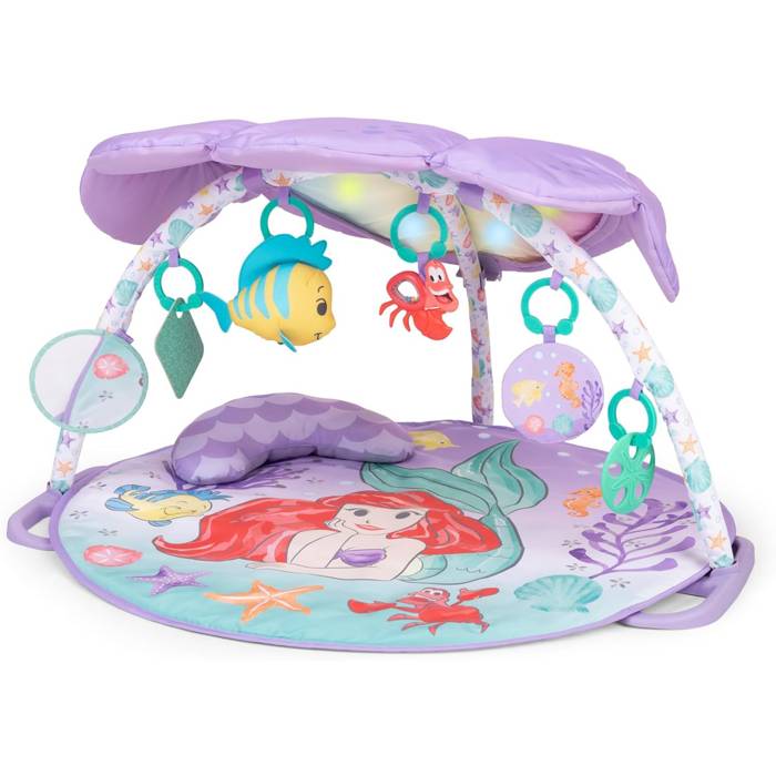 DISNEY BABY Kleine Zeemeermin Baby Activiteit Gym, Sensorisch en Muzikaal Speelgoed, Snoerlichten, Baby Cadeau-0