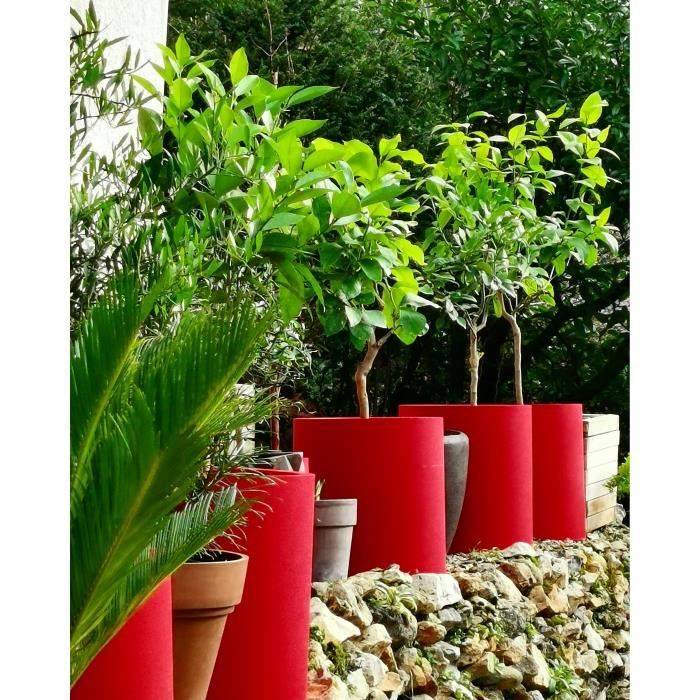 RIVIERA Ronde Granieten Tank - 30 cm - Rood-1