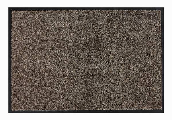 MD Entree - Schoonloopmat - Soft&Clean - 50 x 75 cm - Taupe - Vloerkleed - Met antislip - Machine