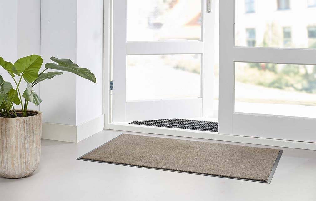 MD Entree - Schoonloopmat - Soft&Clean - 50 x 75 cm - Taupe - Vloerkleed - Met antislip - Machine-3