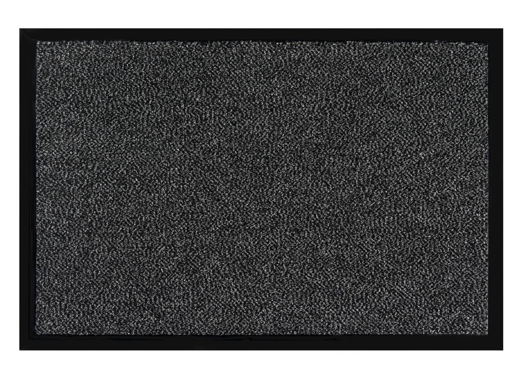 MD Entree - Deurmat - Shannon - Antraciet - Vloerkleed - Met antislip - Wasbaar- Vocht absorberend --0