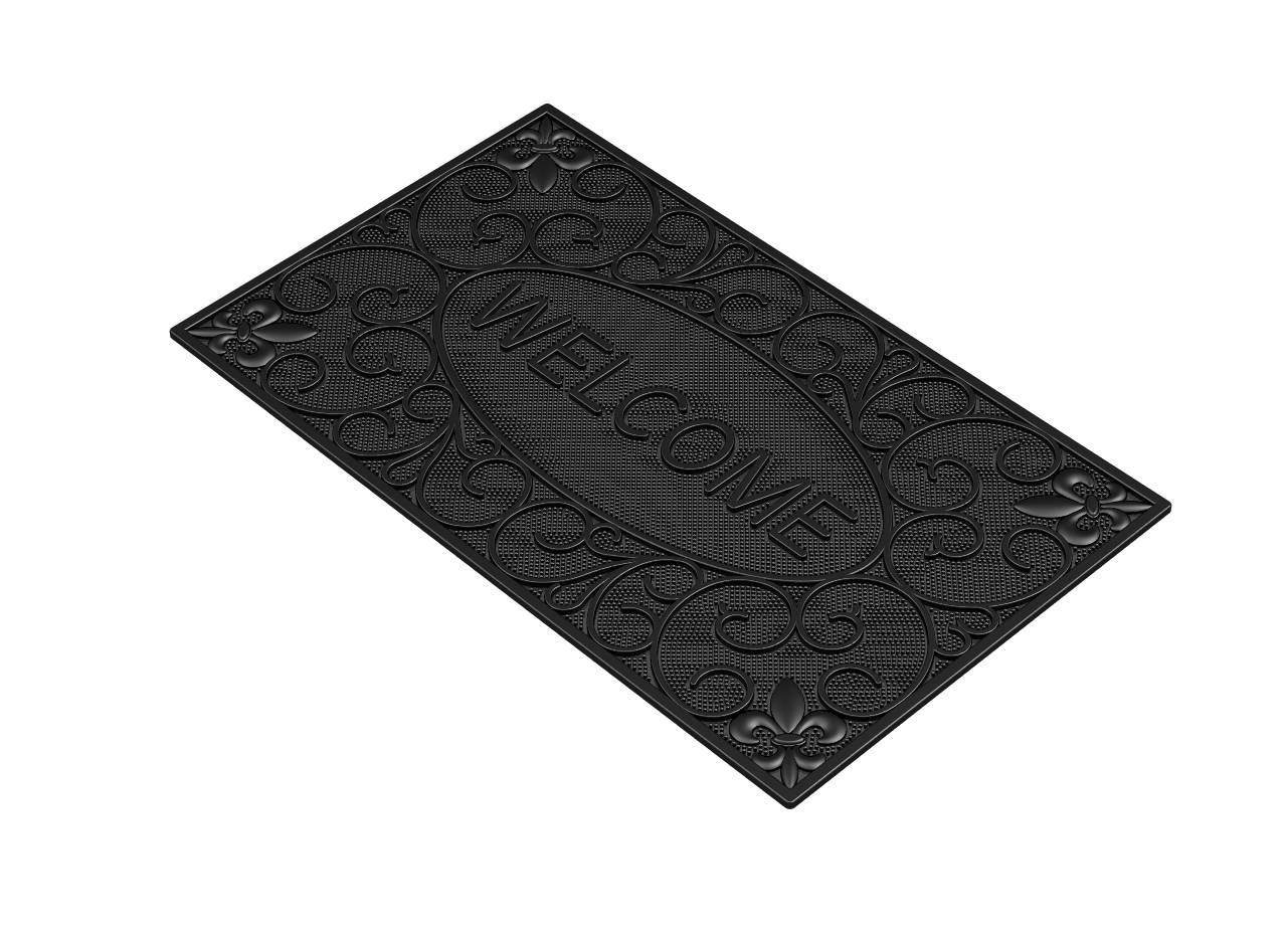 MD Entree - Deurmat - Rubbermat - Omega Welcome - 45 x 75 cm-1