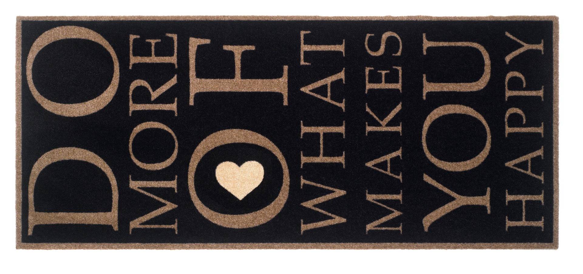 MD Entree - Design mat - Universal - Happy Heart - Vloerkleed - Antislip - Machine wasbaar - 67 x-0