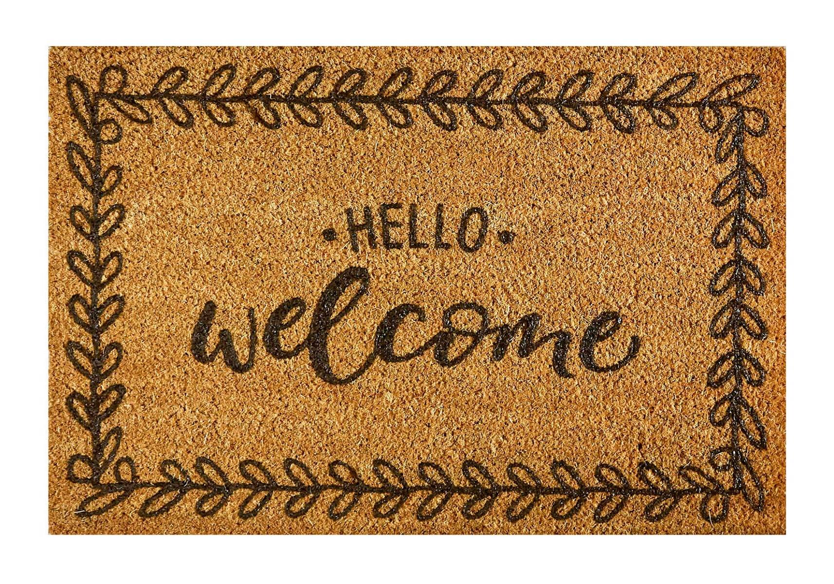 MD Entree - Deurmat - Kokosmat - Finesse - Hello - 40 x 60 cm-0