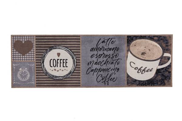 MD Entree - Keukenloper - Vloerkleed - Machinewasbaar - Cook&Wash - Good Coffee - 50 x 150 cm