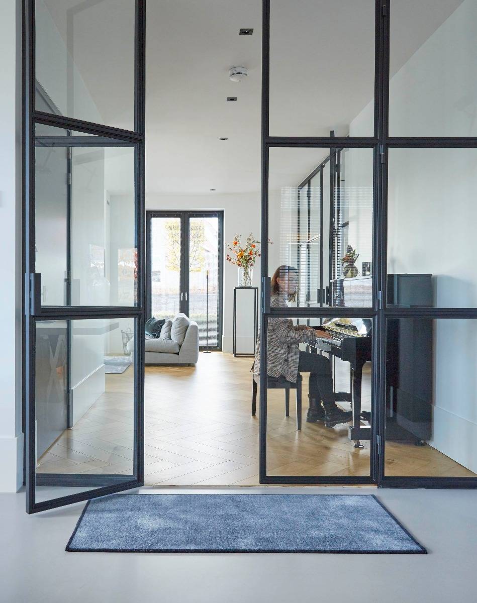 MD Entree - Design mat - Universal - Shades Grey - Vloerkleed - Antislip - Machine wasbaar - 67 x-3