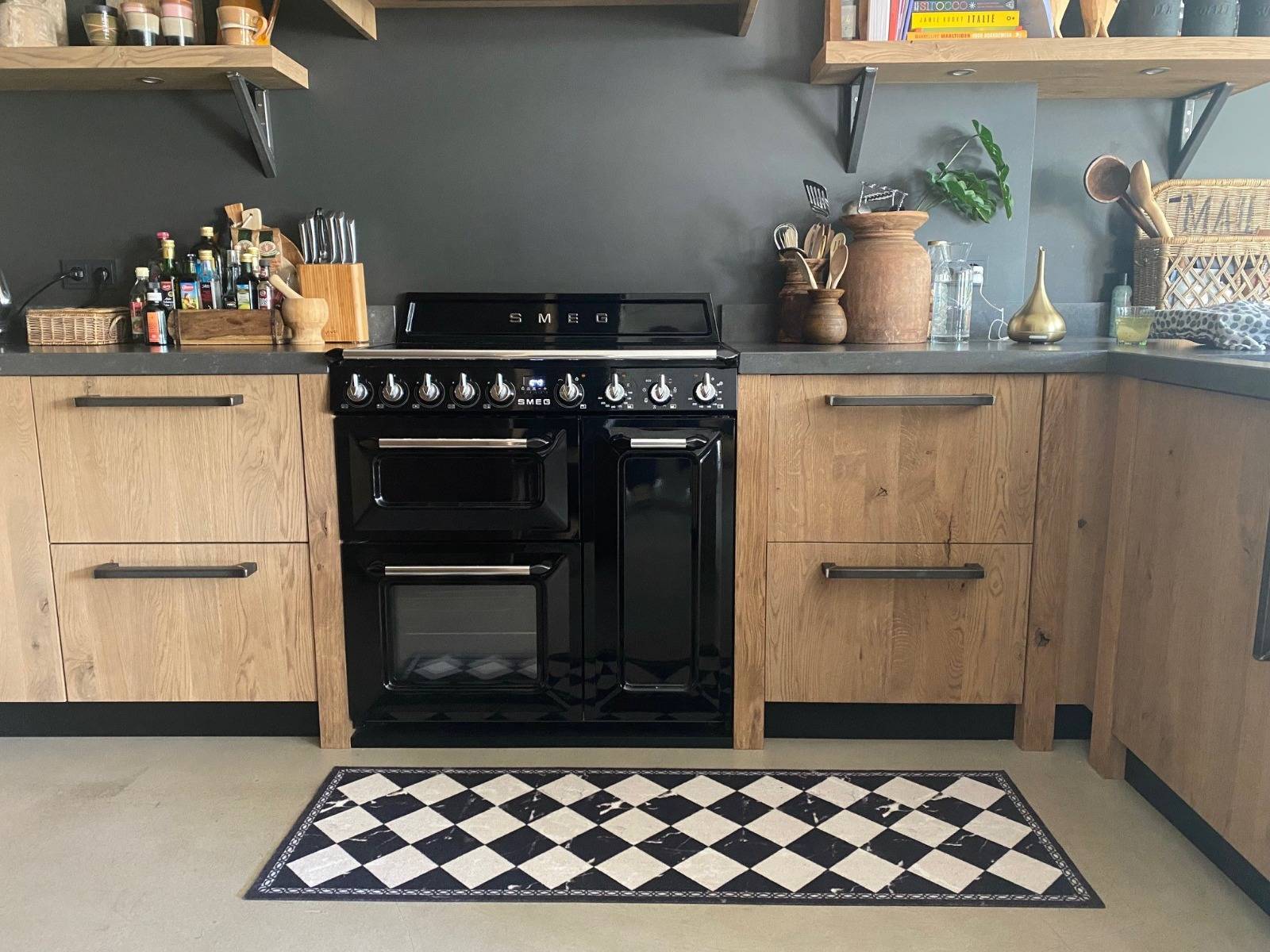 MD Entree - Keukenloper - Vloerkleed - Machinewasbaar - Cook&Wash - Checker - 50 x 150 cm-2