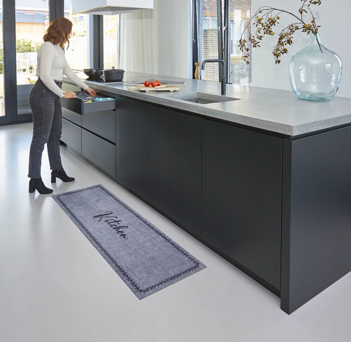 MD Entree - Keukenloper - Vloerkleed - Machinewasbaar - Cook&Wash - Floreale Kitchen - 50 x 150 cm-2