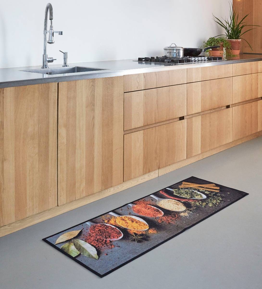 MD Entree - Keukenloper - Vloerkleed - Machinewasbaar - Cook&Wash - Cooking Herbs - 50 x 150 cm-4