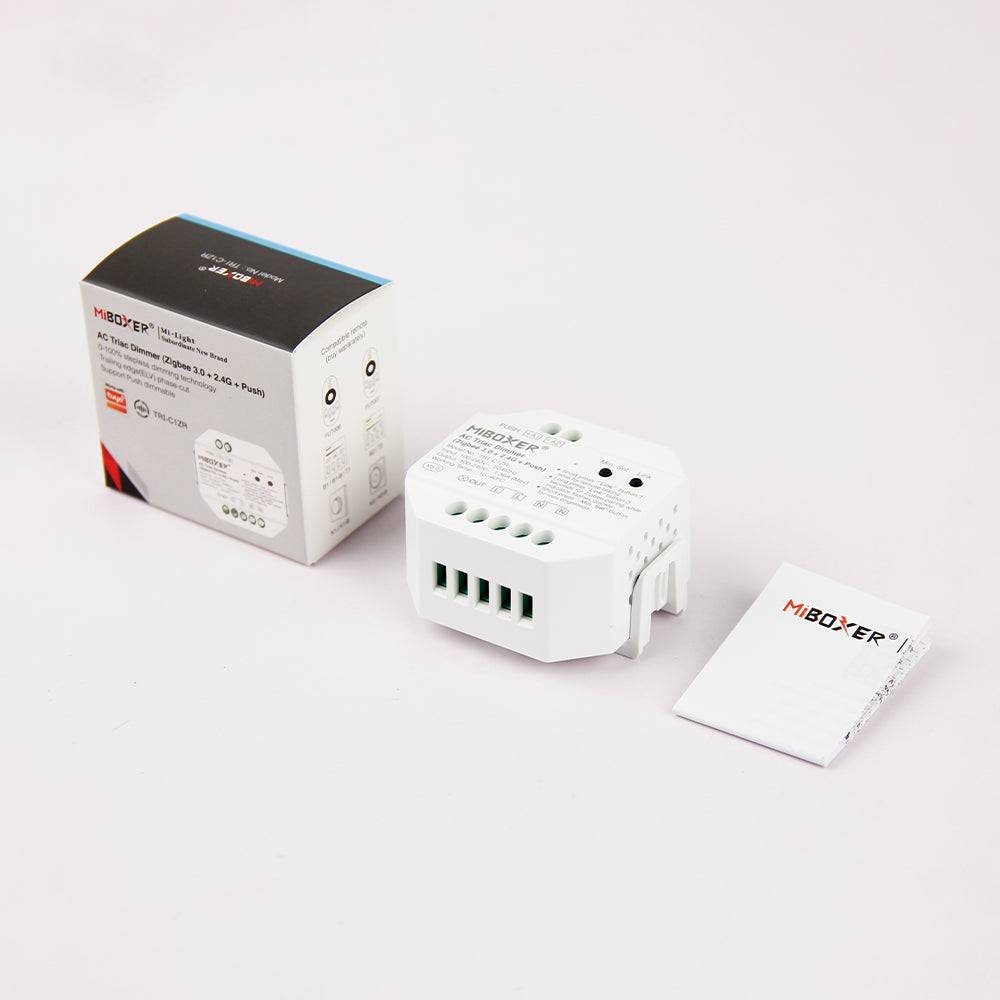 Miboxer Synergy 21 LED AC TRIAC Dimmer - Zigbee 3.0 + 2.4 g 3.0+2.4 g+Push TRI-C1ZR-0