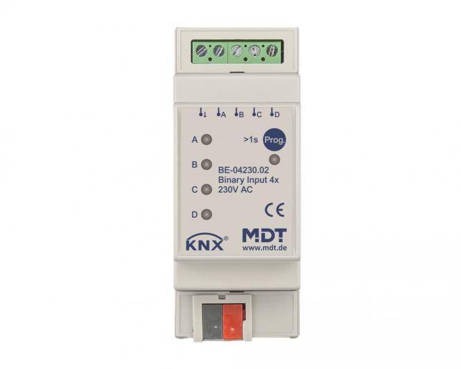 MDT BE-04230.02 Binäreingang 4-fach, 2TE, REG (BE-04230.02)-0