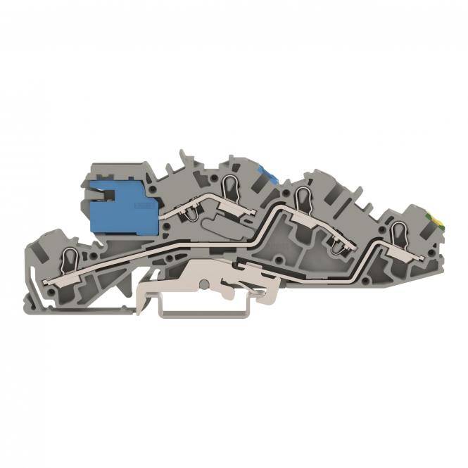 Multilevel installation terminal block with N-disconnect slide link NT-0