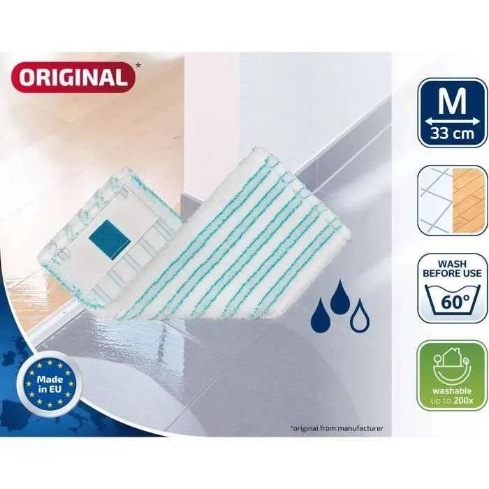 LEIFHEIT Clean Twist M Ergo micro duo 52123 Reserve microvezel hoes voor vlakmop, reinigt zacht en absorbeert-1