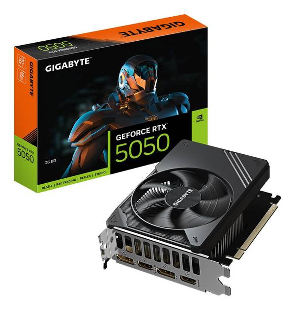 GIGABYTE GeForce RTX 5050 D6 8 g Grafische Kaart 8 GB GDDR6 2572MHz GV-N5050D6-8GD