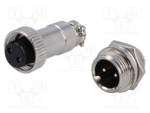 CONNFLY DS1110-01-2B6 Connector: microfoon MINI; contact,stekker; PIN: 2; MINI; solderen - 1 stuk