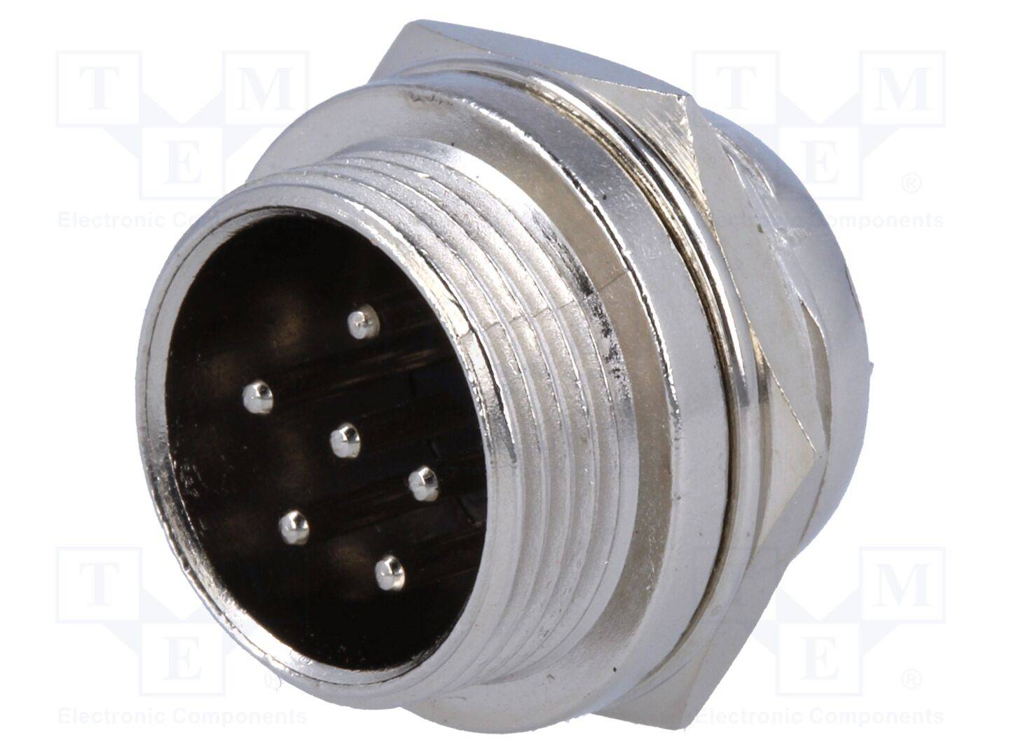 CLIFF FC684206 Connector: microfoon; contact; mannelijk; PIN: 6; voor paneel; GX16 - 1 stuk-0