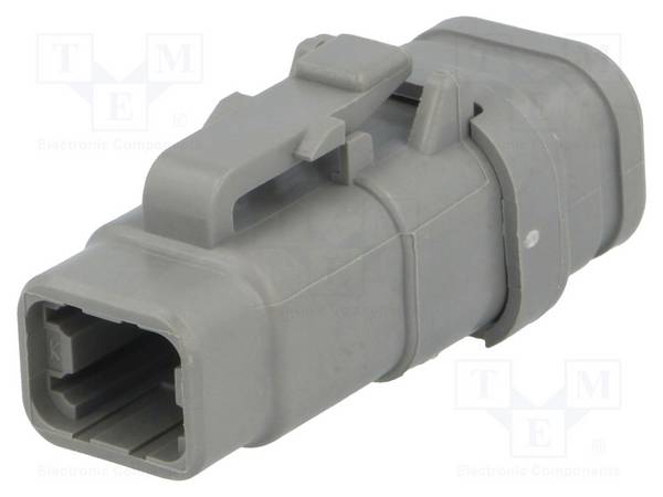 DEUTSCH / TE Connectivity DTM06-4S-E007 Connector: kabel-kabel; stekker; vrouwelijk; DTM; PIN: 4; IP68 - 1 stuk
