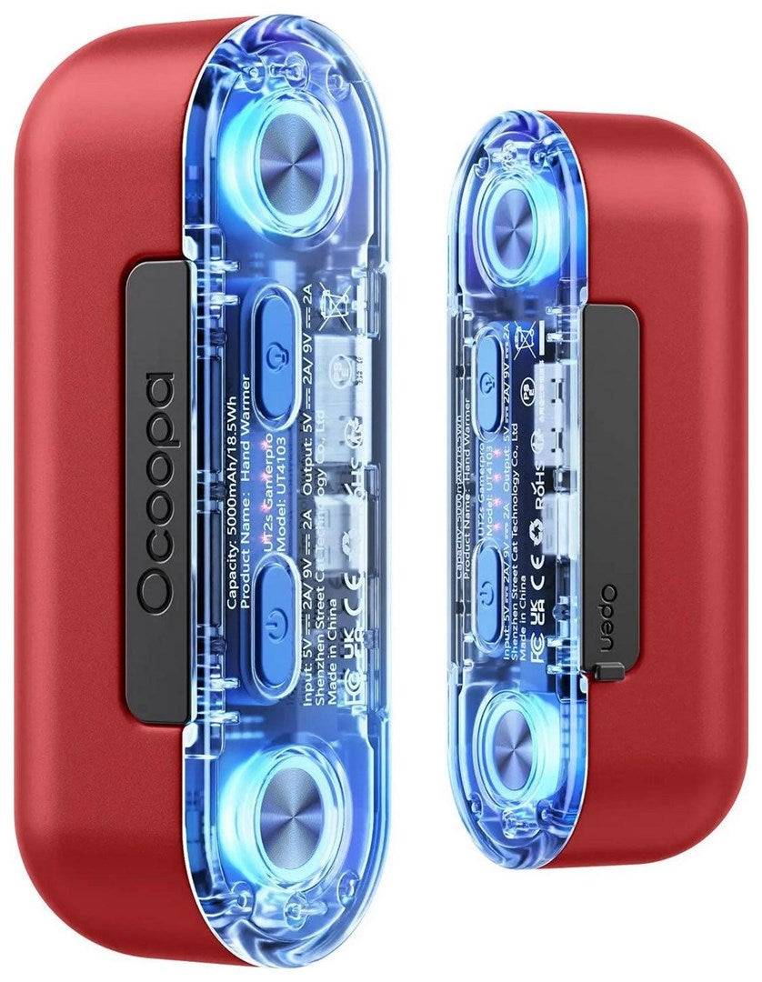 Ocoopa UT4103 Elektrische Handwarmer - Rood - 18W - Draagbaar-0