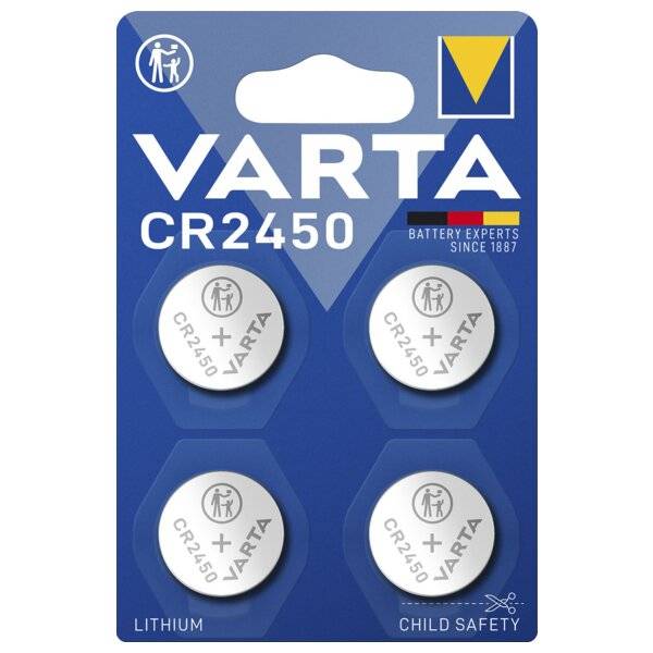 Varta batterij knoopcel CR2450 3V 570mAh Lithium 4 stuks-3