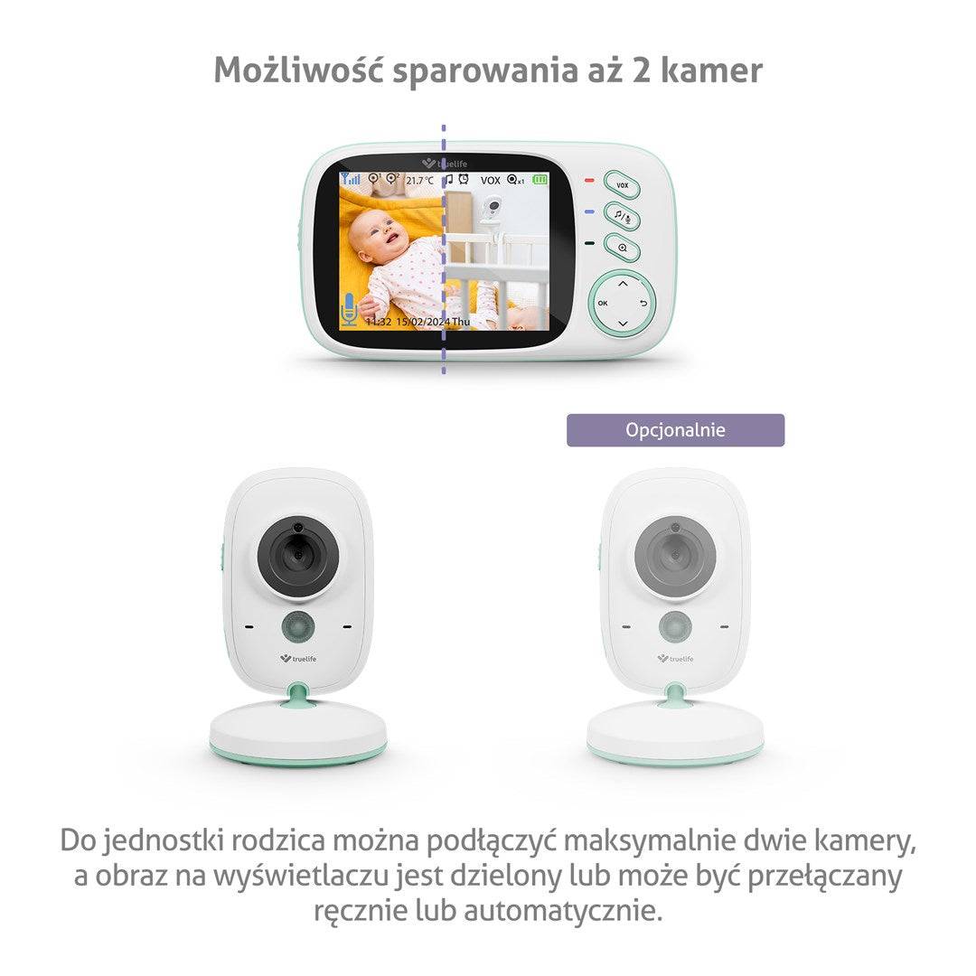 truelife NannyCam H32 Pro Babyfoon Net/Batterij TLVMMNCH32PWB-4