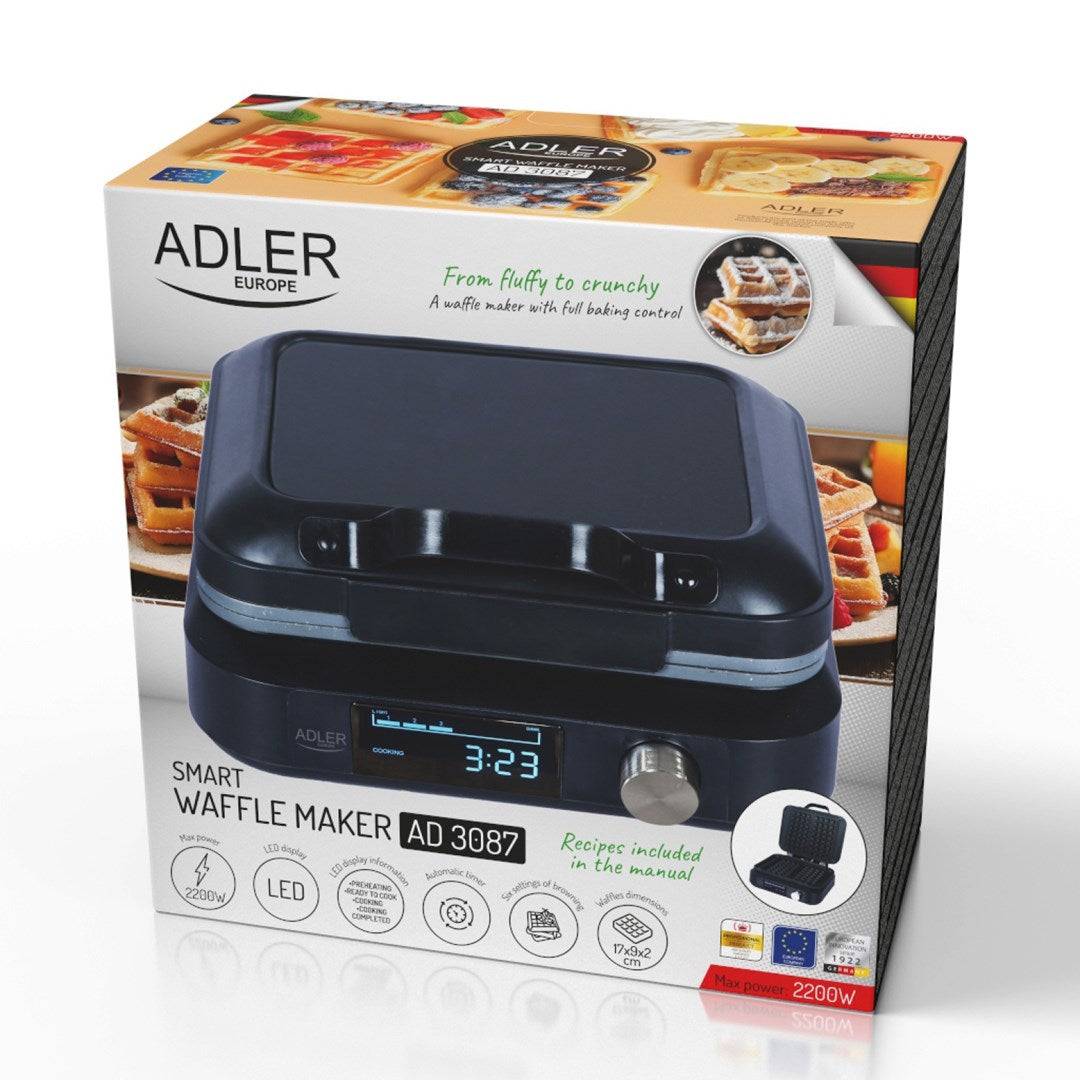 Adler Wafelmaker 2200W Zwart AD 3087-1