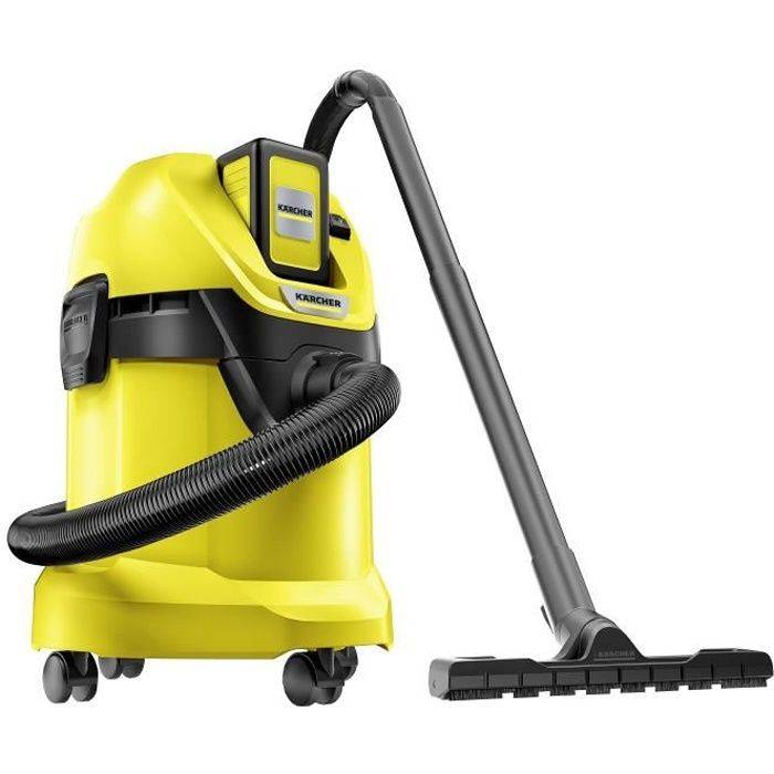 KARCHER WD 3 Draadloze Nat- en Droogstofzuiger - 17 L - 300W - Verwijderbare 36V/2.5Ah Accu-0