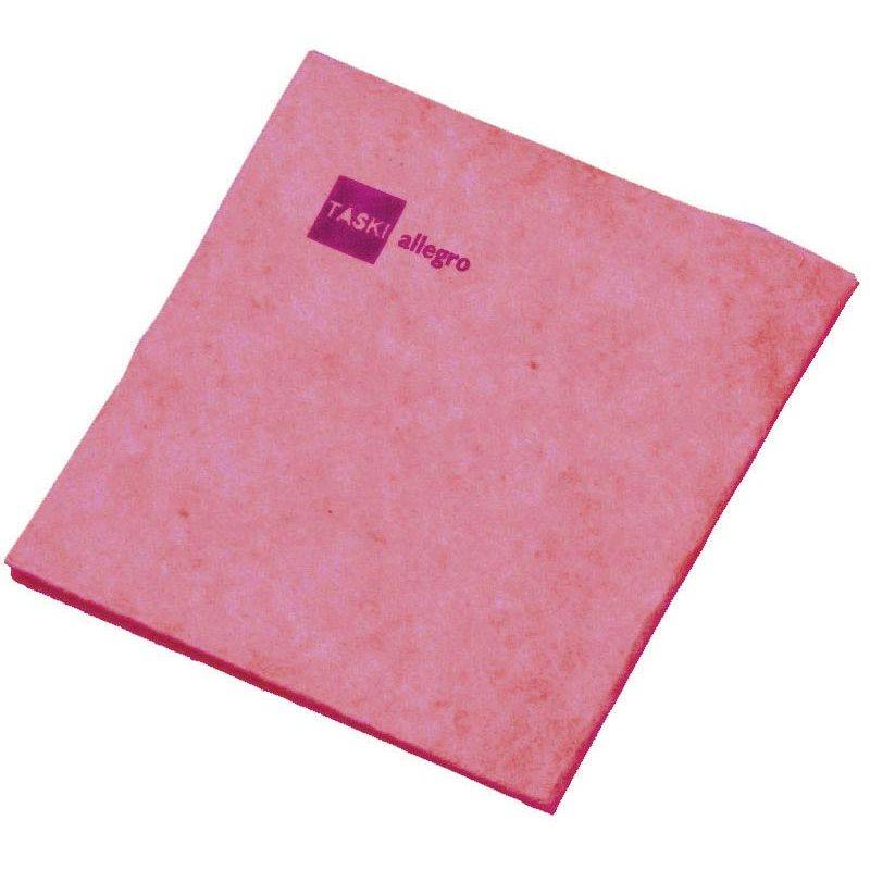 TASKI 7615400737871 TASKI - Allegro reinigingsdoek, rood, pak van 25 stuks-0