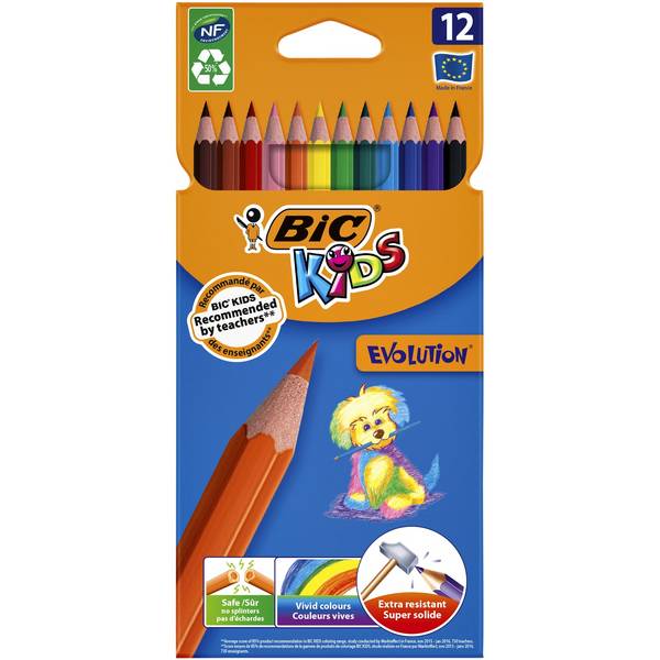 BIC 3270220060963  BIC -  Kleurpotlood kids evolution assorti